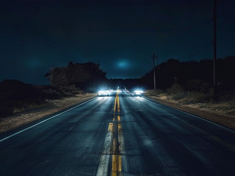 Late-night ride home from a meetup