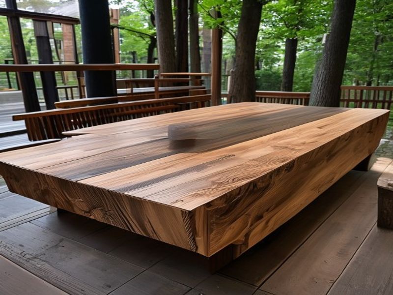 Custom handmade solid wood furniture piece