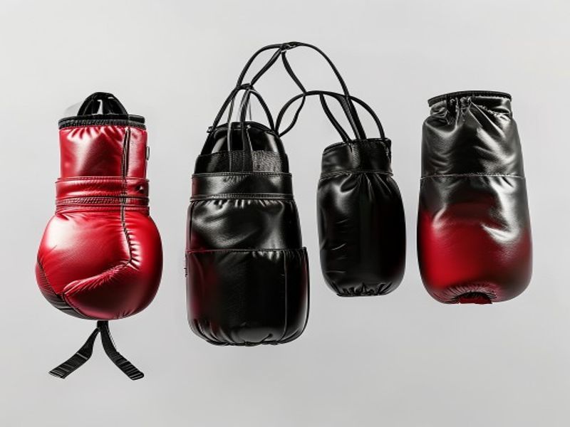 Boxing Gear Set (Gloves, Wraps, Heavy Bag)